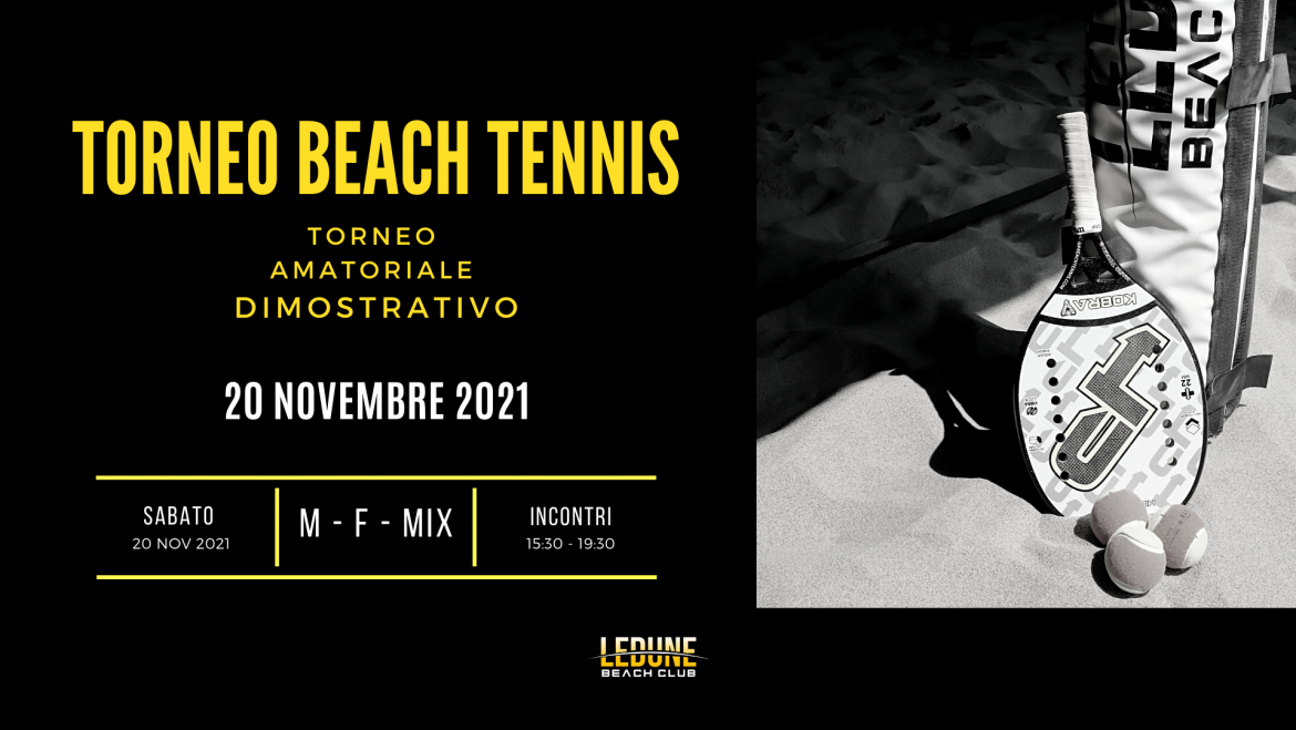 Torneo Amatoriale Beach Tennis Torino – 20 novembre